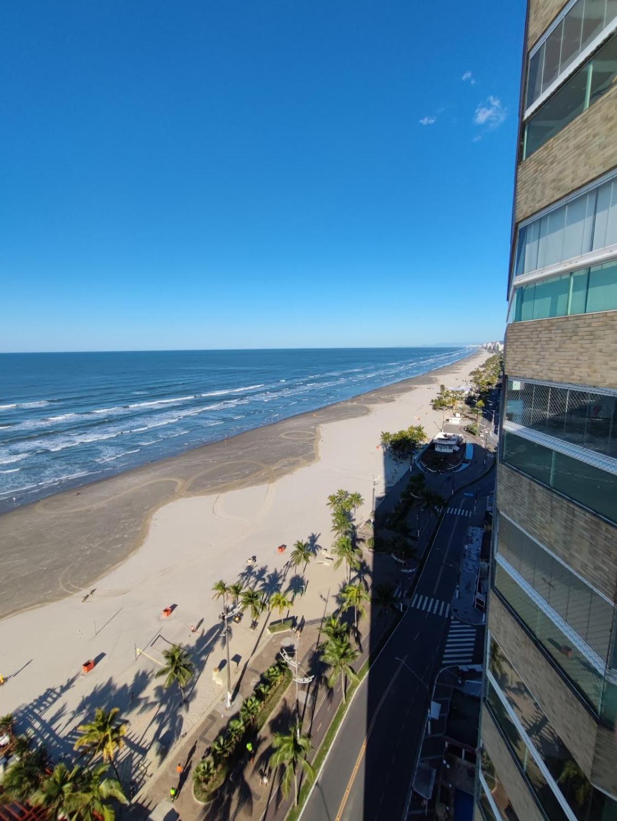 Apartamento Kitnet Pe Na Areia Praia Ocian Praia Grande  Kültér fotó