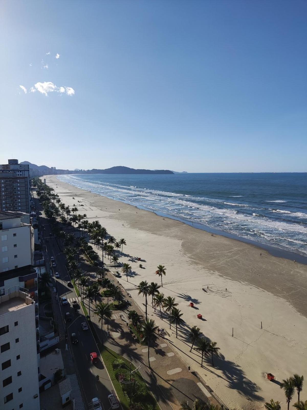 Apartamento Kitnet Pe Na Areia Praia Ocian Praia Grande  Kültér fotó
