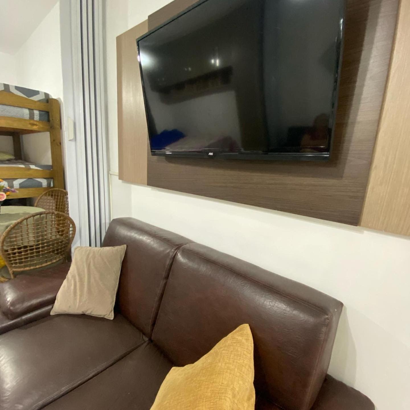 Apartamento Kitnet Pe Na Areia Praia Ocian Praia Grande  Kültér fotó