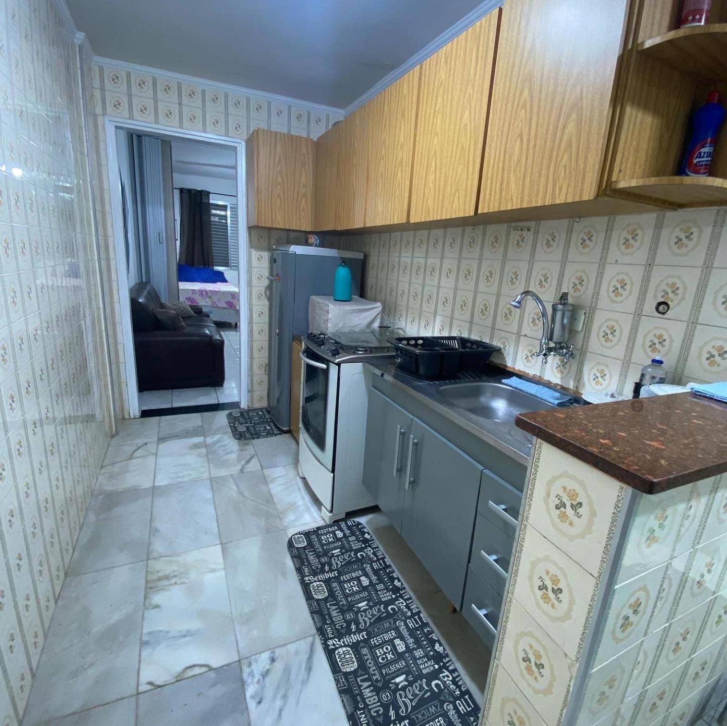 Apartamento Kitnet Pe Na Areia Praia Ocian Praia Grande  Kültér fotó