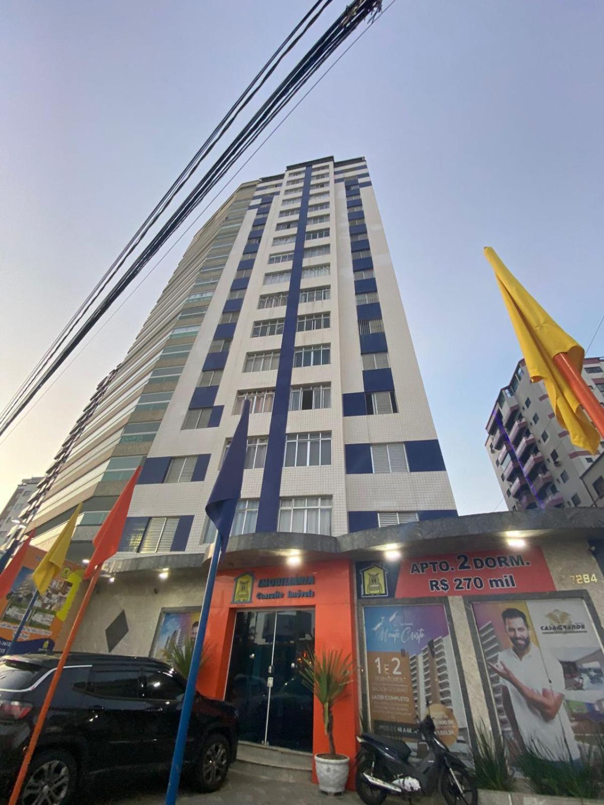 Apartamento Kitnet Pe Na Areia Praia Ocian Praia Grande  Kültér fotó