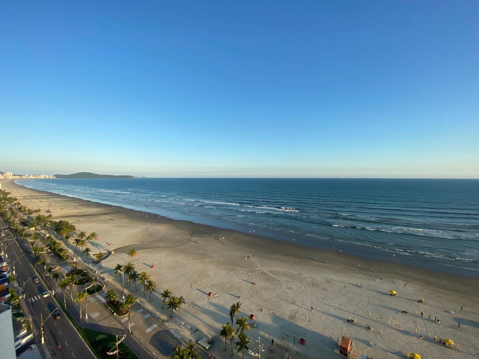 Apartamento Kitnet Pe Na Areia Praia Ocian Praia Grande  Kültér fotó