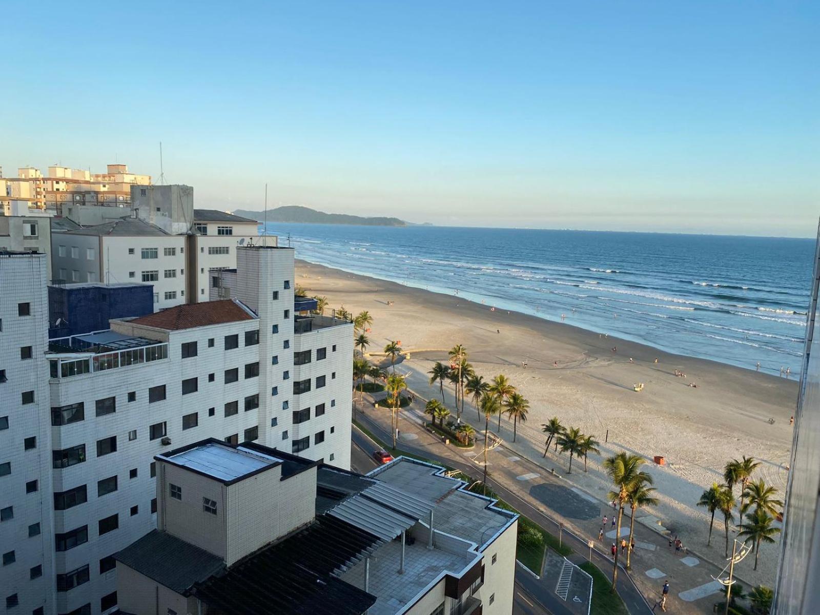 Apartamento Kitnet Pe Na Areia Praia Ocian Praia Grande  Kültér fotó