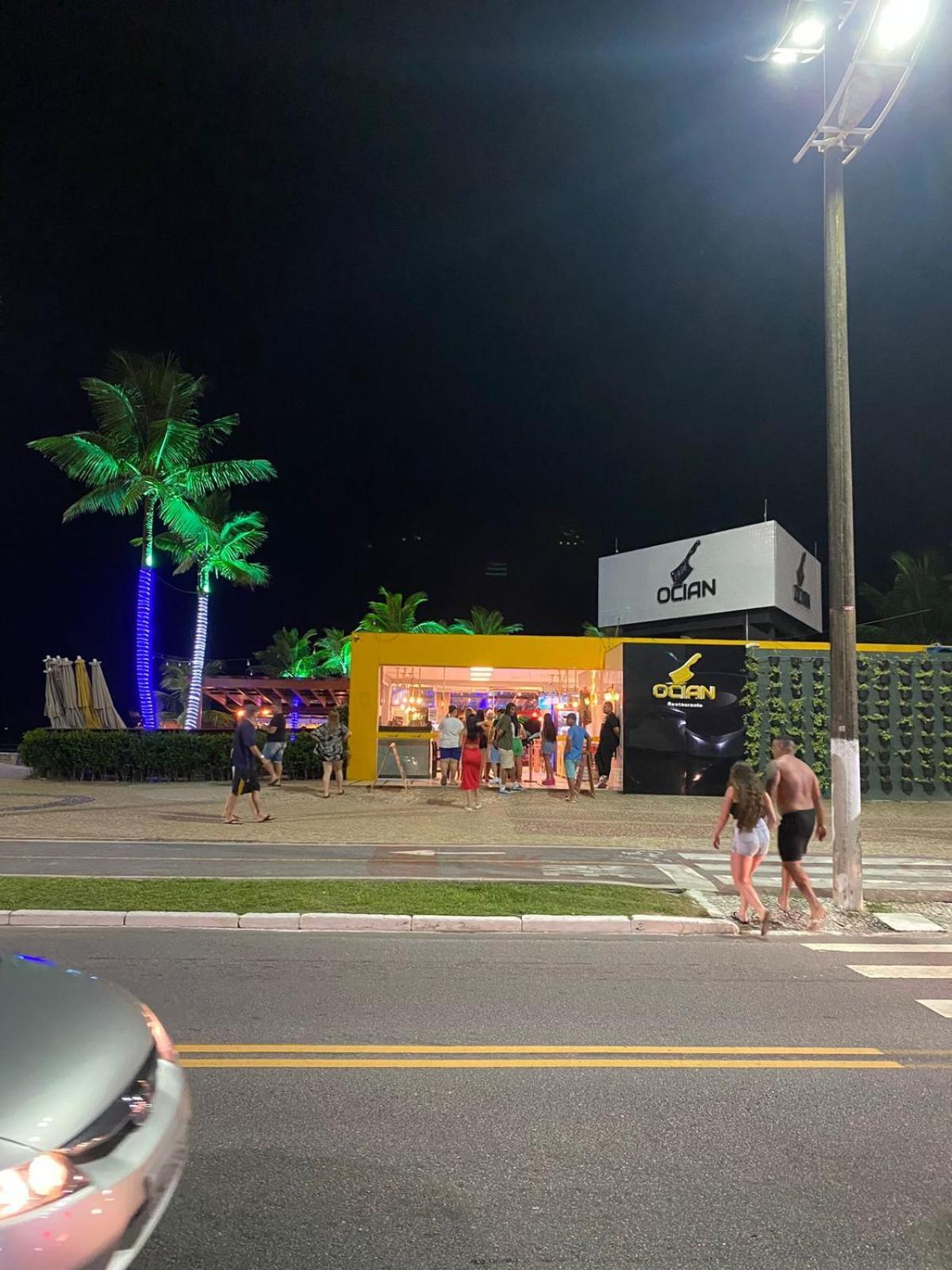 Apartamento Kitnet Pe Na Areia Praia Ocian Praia Grande  Kültér fotó